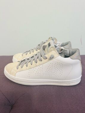 P448 Neutral Suede  Sneakers in Tan and White!